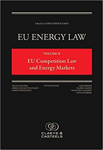 EU Energy Law Volume II EU Competition Law and Energy Market 5th Edition