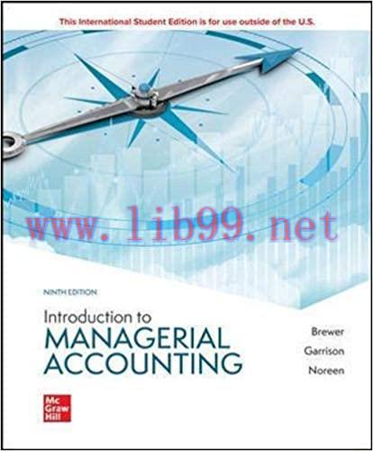 [PDF]ISE EBook Introduction to Managerial Accounting 9e [PETER C. BREWER]