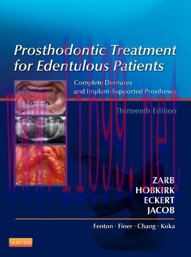 [AME]Prosthodontic Treatment for Edentulous Patients: Complete Dentures and Implant-Supported P...