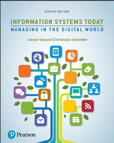 (Test Bank)Information Systems Today Managing the Digital World, 8th Edition.zip