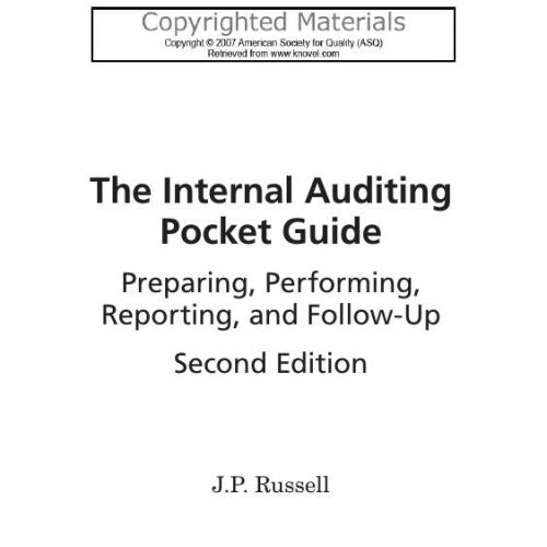 Internal Auditing Pocket Guide - 4_8=8AB@0B_@