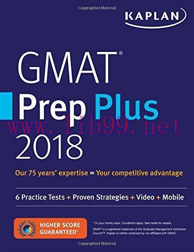 [FOX-Ebook]GMAT Prep Plus 2018: 6 Practice Tests + Proven Strategies + Online + Video + Mobile