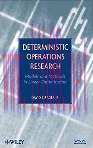(PDF)Deterministic Operations Research: Models and Methods in Linear Optimization