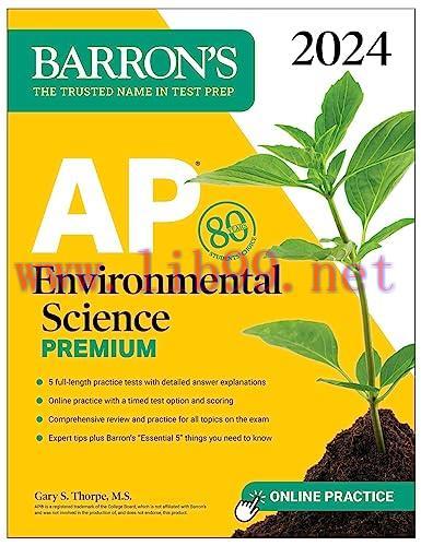 [FOX-Ebook]AP Environmental Science Premium, 2024: 5 Practice Tests + Comprehensive Review + On...