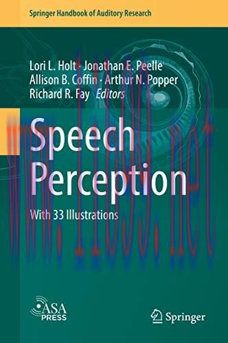 [AME]Speech Perception (Springer Handbook of Auditory Research, 74) (Original PDF)