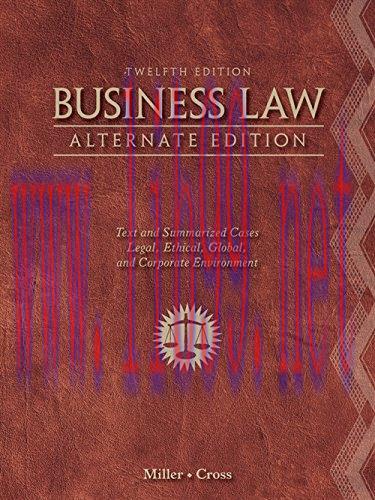 [FOX-Ebook]Business Law, Alternate Edition, 12th Edition