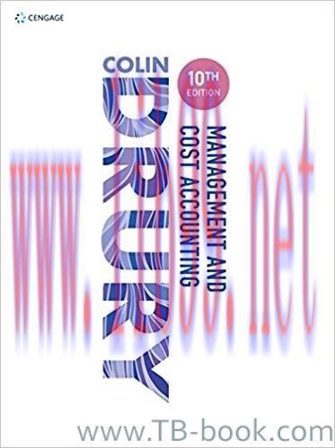 (PDF)Management and Cost Accounting 10th AU Edition by Colin Drury