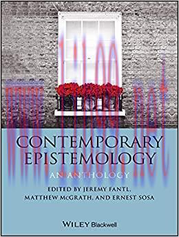 (PDF)Contemporary Epistemology: An Anthology (Blackwell Philosophy Anthologies Book 41)