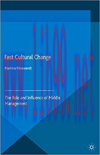 (PDF)Fast Cultural Change: The Role and Influence of Middle Management 2015 Edition