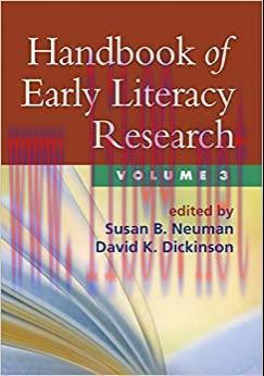 (PDF)Handbook of Early Literacy Research, Volume 3 (Volume 3)