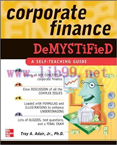 (PDF)Corporate Finance Demystified 1st Edition