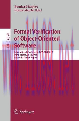 [FOX-Ebook]Formal Verification of Object-Oriented Software