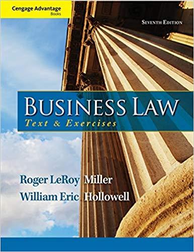 (Test Bank) Business Law Text and Exercises, 7th Edition.zip