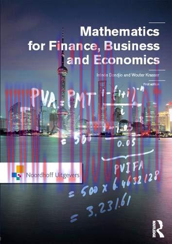 [FOX-Ebook]Mathematics for Finance, Business and Economics