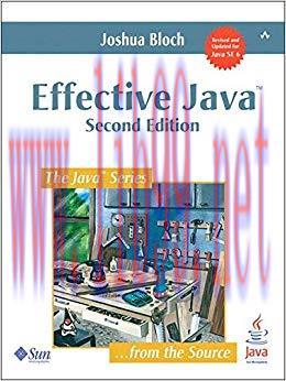 Effective Java: A Programming Language Guide (Java Series) 2nd Edition,