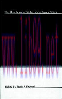 (PDF)The Handbook of Stable Value Investments (Frank J. Fabozzi Series 166) 1st Edition