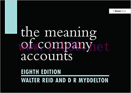 (PDF)The Meaning of Company Accounts 8th Edition