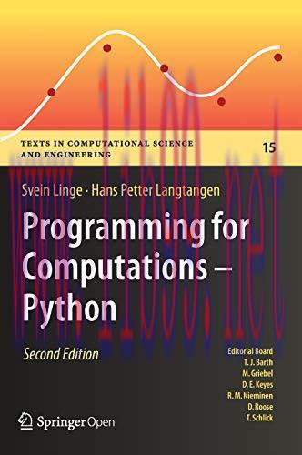 [FOX-Ebook]Programming for Computations - Python, 2nd Edition