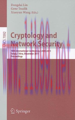 [FOX-Ebook]Cryptology and Network Security, CANS 2011
