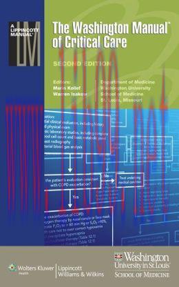 [AME]The Washington Manual of Critical Care, 2nd Edition (ORIGINAL PDF from_ Publisher)