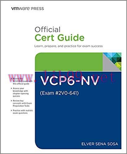 VCP6-NV Official Cert Guide (Exam #2V0-641): VCPNV Offi Cer Gui ePub_1 (VMware Press Certificat...