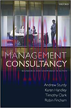 (PDF)Management Consultancy: Boundaries and Knowledge in Action 1st Edition
