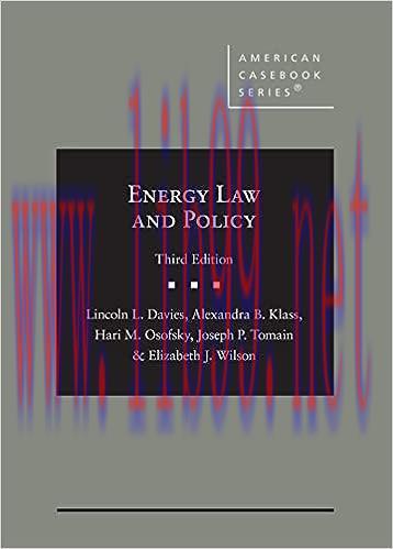 [PDF]Energy Law and Policy 3rd Edition