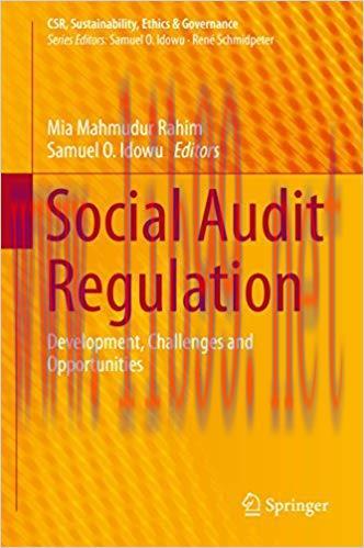 (PDF)Social Audit Regulation: Development, Challenges and Opportunities (CSR, Sustainability, E...