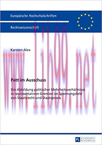 (PDF)Patt im Ausschuss: Die Abbildung politischer Mehrheitsverhaeltnisse in repraesentativen Gr...