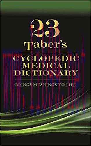 [AME]Taber's Cyclopedic Medical Dictionary, 23rd Edition (Original PDF)