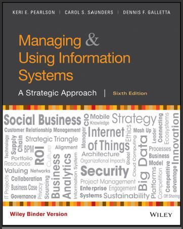 （TB）Managing and Using Information Systems A Strategic Approach, 6th Edition 80元.zip