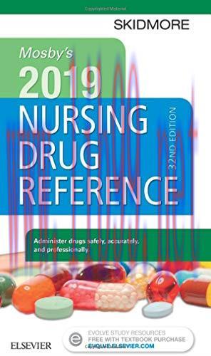 [AME]Mosby&rsquo;s 2019 Nursing Drug Reference (SKIDMORE NURSING DRUG REFERENCE)