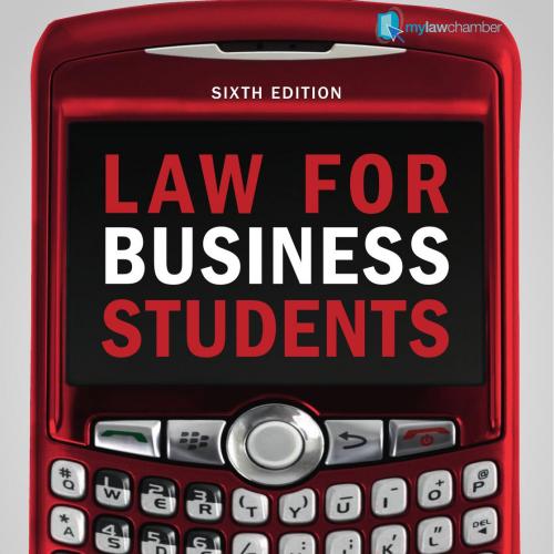 Law for business students 6th Edition by Alix Adams