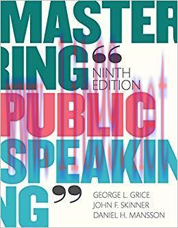 (PDF)Mastering Public Speaking 9th Edition