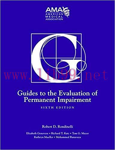 (PDF)Guides to the Evaluation of Permanent Impairment, sixth edition 6th Edition