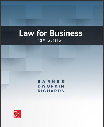 (SM)Law for Business 13th Edition James Barnes.zip