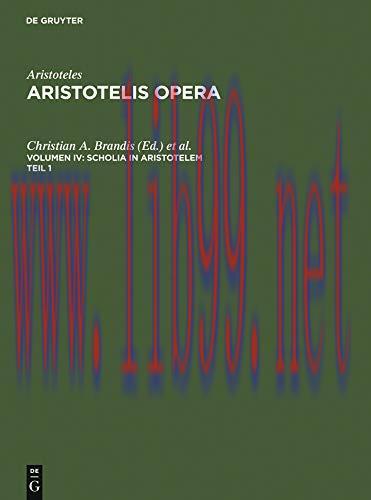 (PDF)Scholia in Aristotelem: Supplementum scholiorum Syriani in metaphysica commentaria. Accedi...