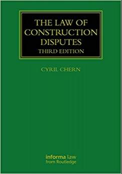 (PDF)The Law of Construction Disputes (Construction Practice Series)