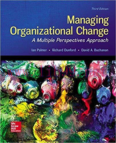 Test Bank for Managing Organizational Change: A Multiple Perspectives Approach 3rd Edition by I...