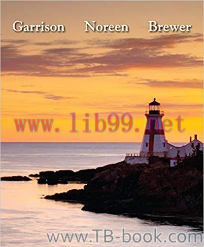 Managerial Accounting 14th Edition by Eric 答案