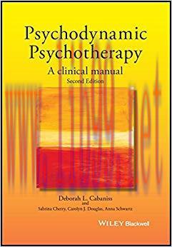 (PDF)Psychodynamic Psychotherapy: A Clinical Manual 2nd Edition