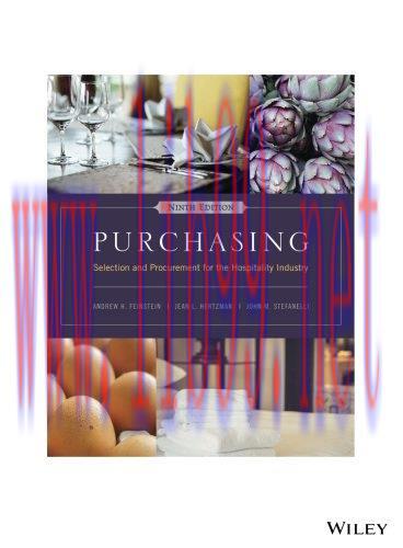 [FOX-Ebook]Purchasing: Selection and Procurement for the Hospitality Industry, 9th Edition
