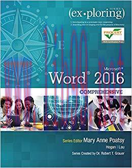 (PDF)Exploring Microsoft Word 2016 Comprehensive 1st Edition