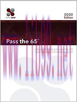 (PDF)Pass The 65 &ndash; 2020 Edition: A PLAIN ENGLISH EXPLANATION TO HELP YOU PASS THE SERIES 65 EXA...
