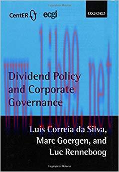 (PDF)Dividend Policy and Corporate Governance 1st Edition