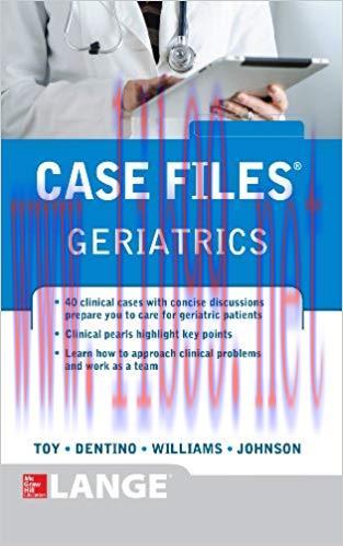 (PDF)Case Files Geriatrics 1st Edition
