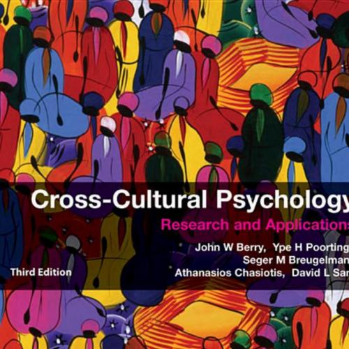 Cross-Cultural Psychology Research and Applications,3rd Edition - John W. Berry & Ype H. Poorti...