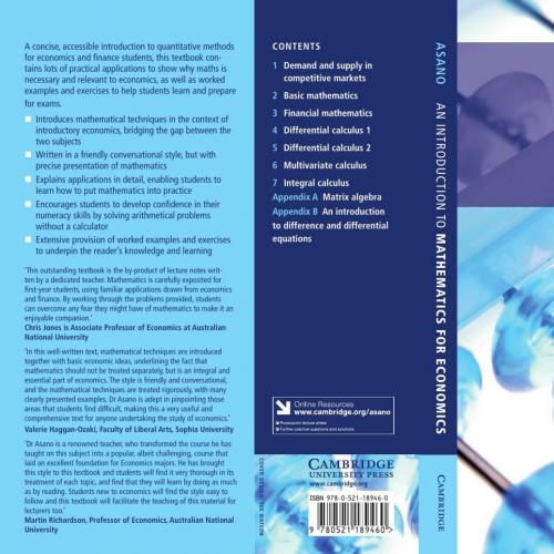 Introduction to Mathematics for Economics, An