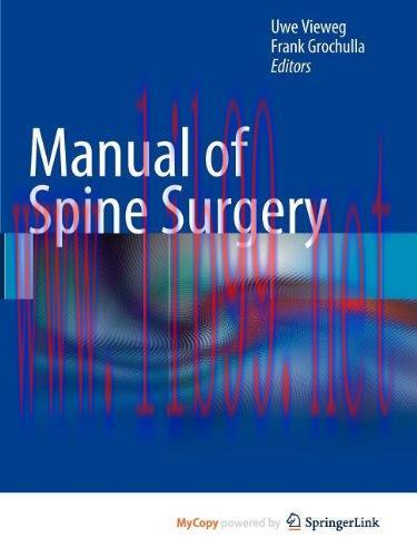 [AME]Manual of Spine Surgery (Original PDF)