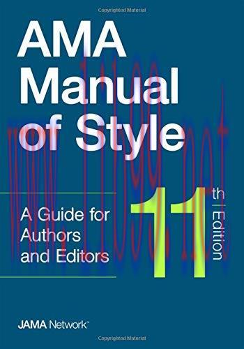 [FOX-Ebook]AMA Manual of Style: A Guide for Authors and Editors, 11th Edition